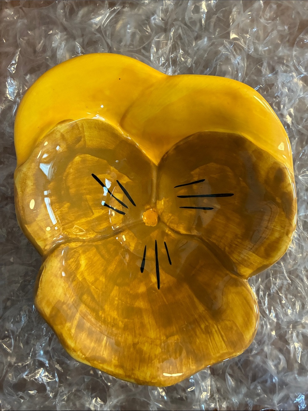 Vintage Stangl large pansy dish in EUC